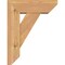 Ekena Millwork Traditional Slat Smooth Bracket w/ Offset Brace, Western Red Cedar, 5 1/2"W x 14"D x 18"H BKT0604X14X18TRA06SWR - alternate 3